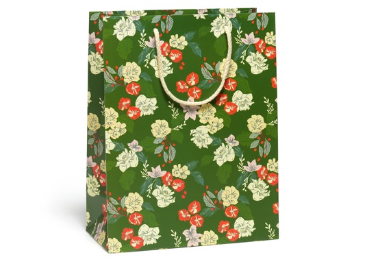 Festive Blooms Holiday Gift Bag